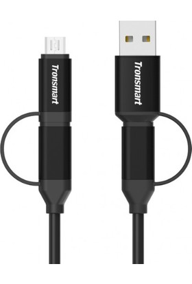 Tronsmart C4N1 Type-C Micro USB Şarj Kablosu 1M