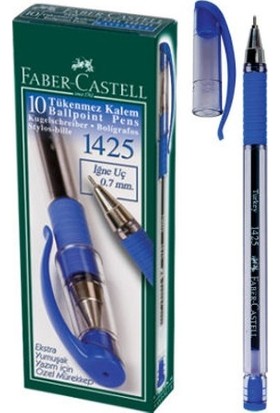 Faber-Castell 1425 İğne Uç Tükenmez Mavi 10'lu Kutu