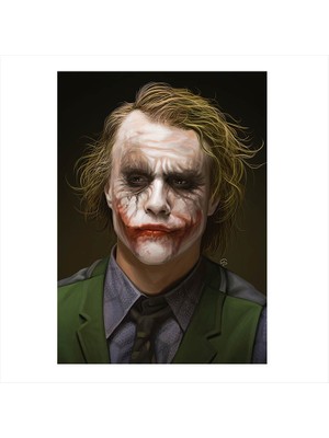 Cakasepetim Ahşap Tablo Joker Heath ledger