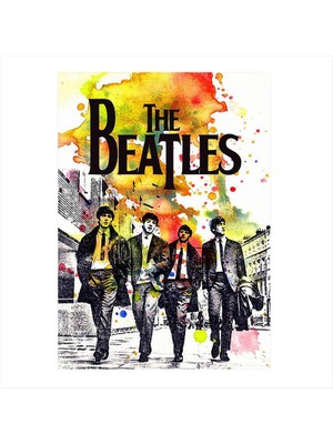 Cakasepetim Ahşap Tablo The Beatles Renki Poster