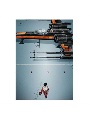 Cakasepetim Ahşap Tablo Star Wars Animasyon Afiş