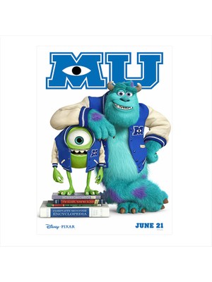 Cakasepetim Ahşap Tablo Sevimli Canavarlar Afiş