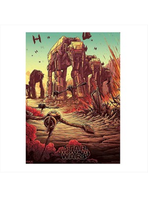 Cakasepetim Ahşap Tablo Star Wars The Last Jedi