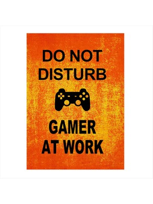 Cakasepetim Ahşap Tablo Rahatsız Etmeyin Oyuncu İş Başında