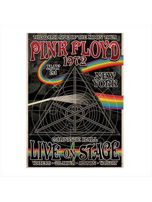 Cakasepetim Ahşap Tablo Pink Floyd Live Afiş