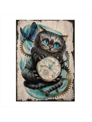 Cakasepetim Ahşap Tablo Alis harikalar diyarında