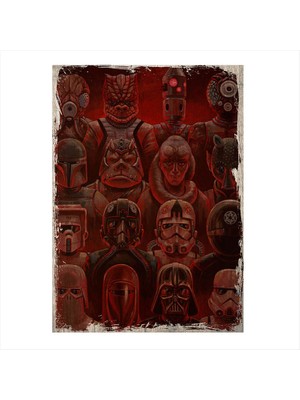 Cakasepetim Ahşap Tablo Star Wars Darkside