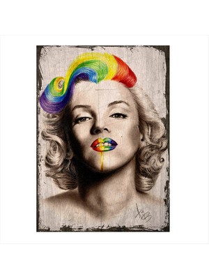 Cakasepetim Ahşap Tablo Marilyn Monroe
