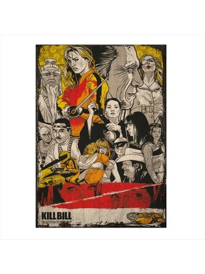 Cakasepetim Ahşap Tablo Kill Bill Poster