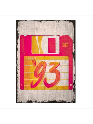 Cakasepetim Ahşap Tablo Eski 3,5 High Dense Disket