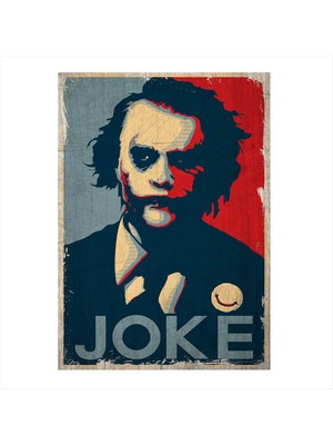 Cakasepetim Ahşap Tablo Joke Joker