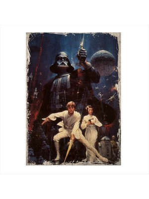 Cakasepetim Ahşap Tablo Star Wars