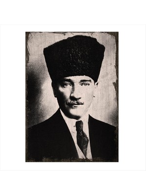 Cakasepetim Ahşap Tablo Mustafa Kemal Atatürk