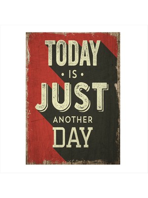 Cakasepetim Ahşap Tablo Bugün bir başka gün afişi