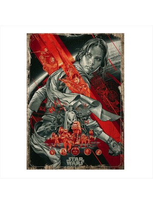 Cakasepetim Ahşap Tablo Star Wars Karakterleri