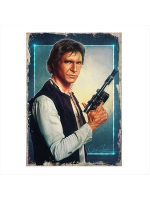 Cakasepetim Ahşap Tablo Star Wars Han Solo