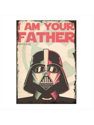 Cakasepetim Ahşap Tablo Star Wars I Am Your Father