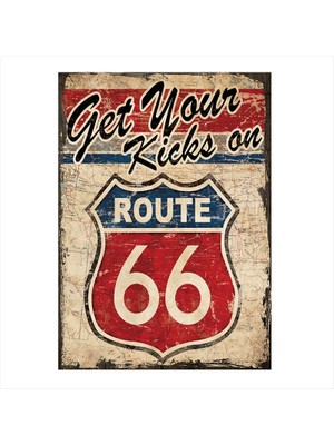 Cakasepetim Ahşap Tablo Otoyol 66