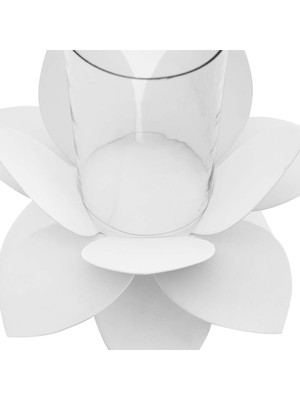 Vitale Şiva Nilüfer Metal Mumluk Büyük Boy