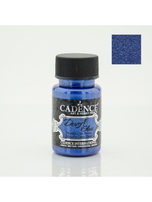 Cadence Dora Glass Metalik Boya 50 ml Saks Mavi