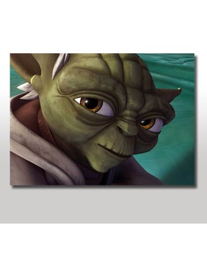 Cakasepetim Ahşap Tablo Star Wars Yoda