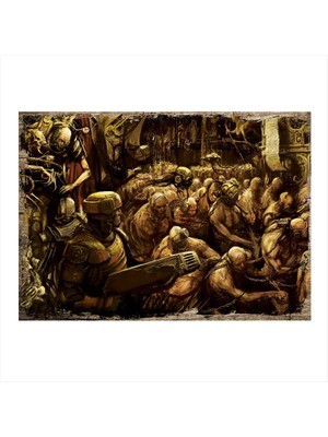 Cakasepetim Ahşap Tablo Warhammer