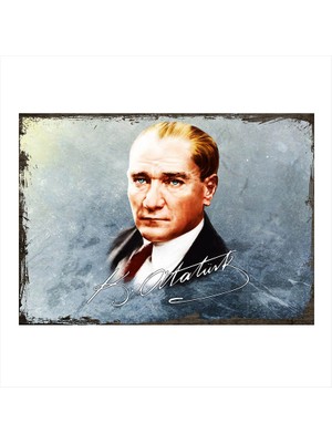 Cakasepetim Ahşap Tablo Mustafa Kemal ATATÜRK