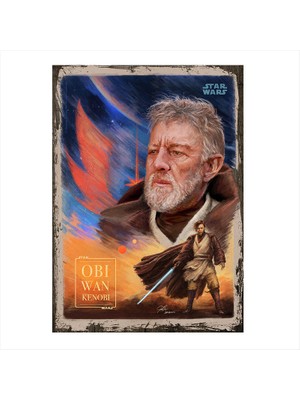 Cakasepetim Ahşap Tablo Star Wars Obi Wan Kenobi