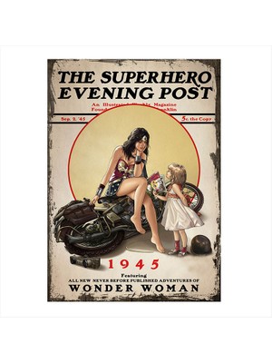 Cakasepetim Ahşap Tablo  Saturday Evening Post Serisi