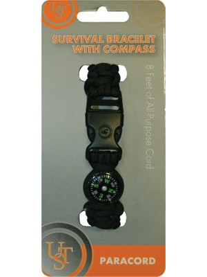 UST Pusulalı Paracord Survival Bileklik