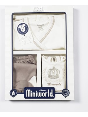 Miniworld Bebe Prince 5 Parça Zıbın Seti Hastane Çıkışı