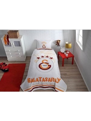 Taç Lisanslı Tek Kişilik Pike Takımı Galatasaray Yıldız Logo