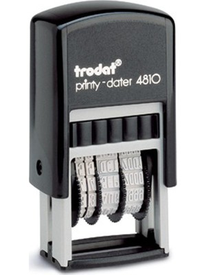 Trodat 4810 Tarih Kaşesi Türkçe Siyah Keçe