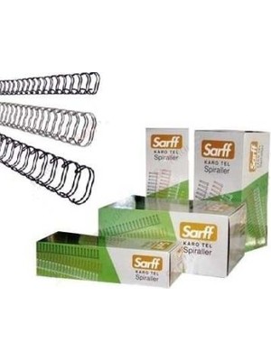 Sarff Karo Tel Spiral Kutu 7/16-9.5 mm Siyah