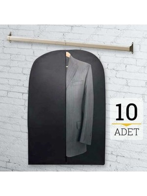 Sanalevshop Takım Elbise Kılıfı Koruyucu Kılıf 100X63 Cm 10 Adet