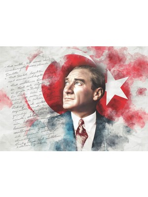Keskin Color 1000 Parça Puzzle Atatürk ve Bayrak 260393