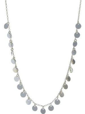 Söğütlü Silver Pullu Kolye Sgtl6201