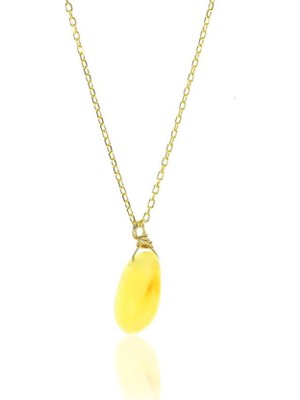 Söğütlü Silver Ukranya Kehribarı Kolye Sgtl7127