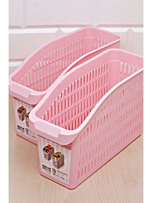 İkbal Home  Buzdolabı İçi Sebze Meyve Düzenleyici Pembe