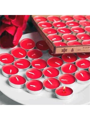 İkbal Home  Tealight Mum 100'Lü Kırmızı