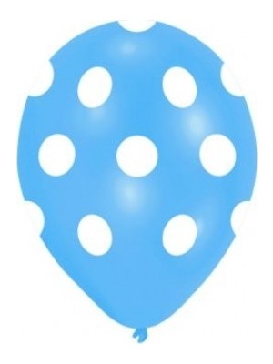 Balonevi Mavi Puantiyeli Balon