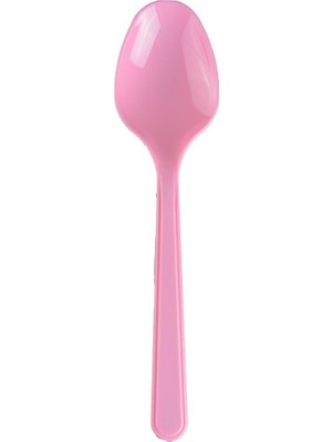 Pietra Rotto Pembe Renkli Plastik Kaşık 25 Adet