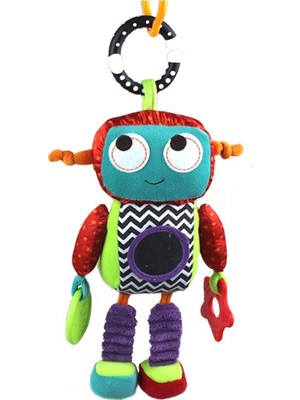 Sozzy Toys Robot Arkadaşım Aktivite Oyuncağı Yumuşak Peluş Renkli Tasarım 0-3 Yaş İçin
