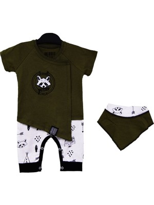 Victory 87036 Raccoon Fularlı Kravuze Bebek Tulum