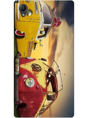 Kapakolur Sony Xperia Z3 Kabartmalı Hippie Temalı Kapak Kılıf