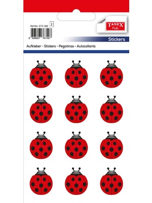 Tanex Etiket Uğur Böceği  2 Li Paket  Stc 202