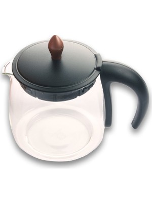 Arzum Çaycı Klasik Cam Demlik Grubu - Siyah - AR300302