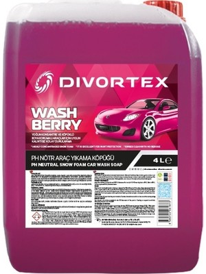 DVX by Divortex WashBerry Ph Nötr Oto Şampuanı 4 Litre