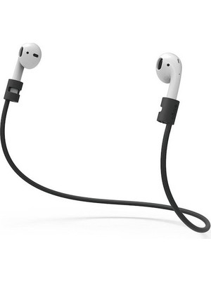 Elago Apple Airpods Strap Kulaklık Ektsra Boyun Askısı - Black