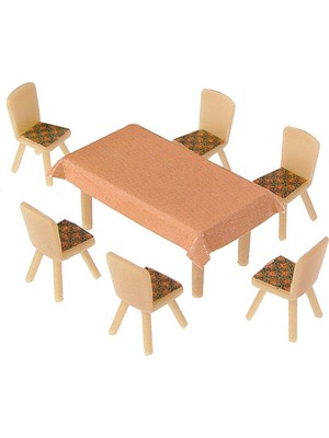 Faller 180442 1/87 Ölçek, Yemek Masa ve Sandalyeleri, 28 Parça, Plastik Model Kiti